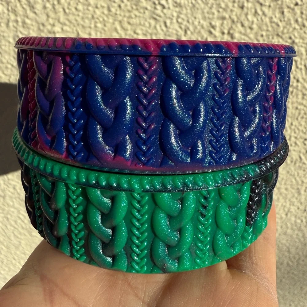 Colorful Knit-Patterned Boots - Picture 3 of 5
